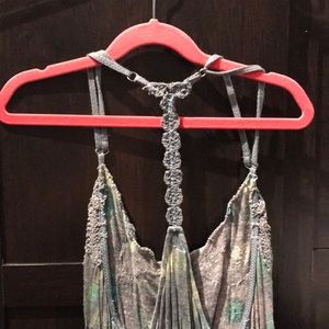 Free People Spaghetti Stap Halter Top